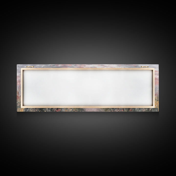 Sunrise Of Grace, Framed Canvas Print, Christian Art Canvas, Panoramic Frame, Jesus Painting, Christian Wall Art