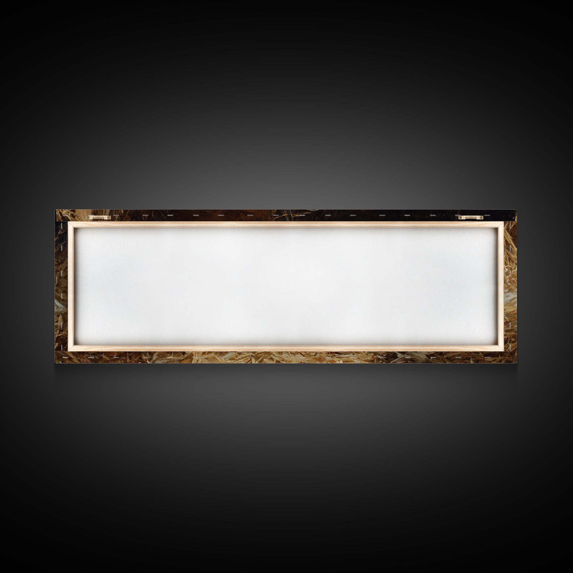 Manger Peace Glow | Framed Canvas Print | Panoramic Painting | Christian Christmas Art | Jesus Art Print | Christmas Wall Art