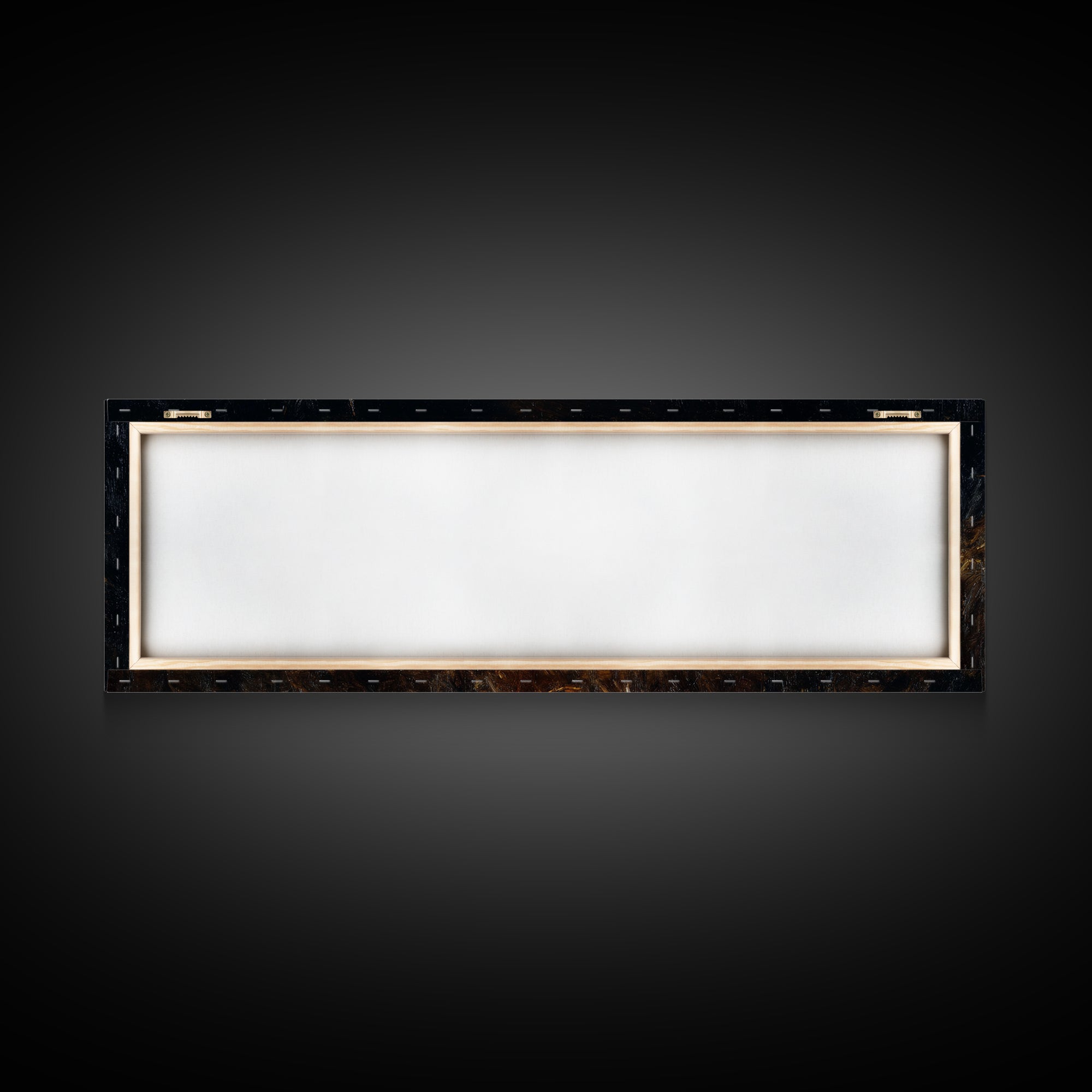 Divine Infant Rest - Framed Canvas Print - Christian Christmas Art - Panoramic Art - Christmas Wall Art - Jesus Painting