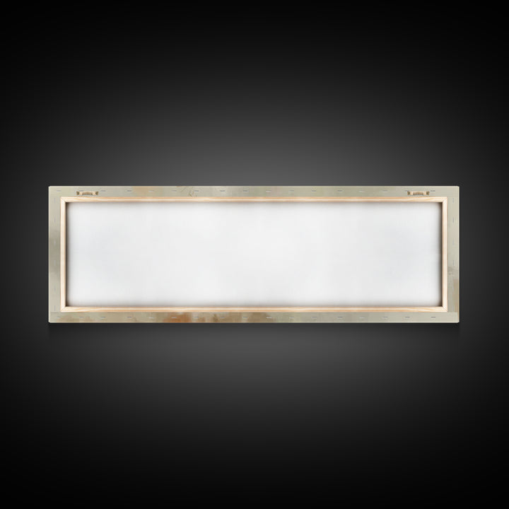 Silent Holy Night, Framed Canvas Print, Christian Christmas Art, Panoramic Wall Art, Jesus Art Print, Christian Decor