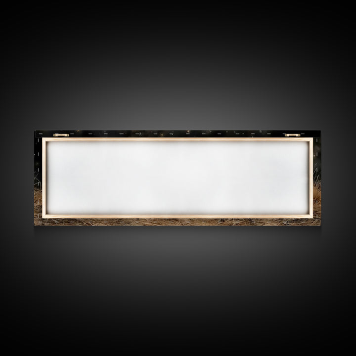 Silent Manger Peace | Framed Canvas Print | Christian Art Canvas | Christmas Wall Art | Jesus Christmas Art | Panoramic Painting | Christia