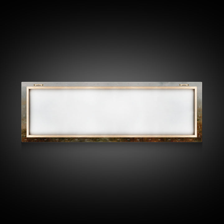 Fields Of His Care – Framed Canvas Print – Christian Art Print – Christian Wall Art – Jesus Painting – Panoramic Wall Art – Christian Chris