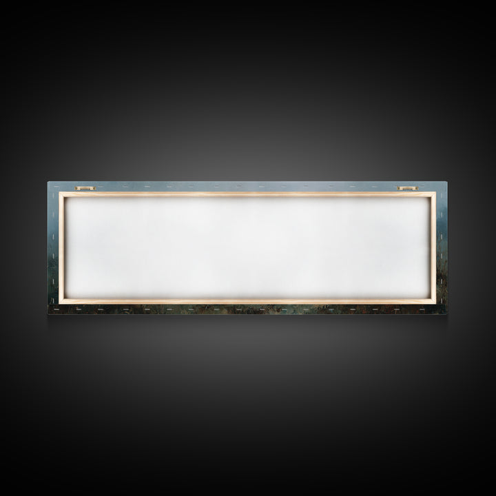 Morning Flock Grace – Framed Canvas Print – Christian Wall Art – Christian Art Canvas – Pastoral Scenery – Panoramic Art – Christian Gift I