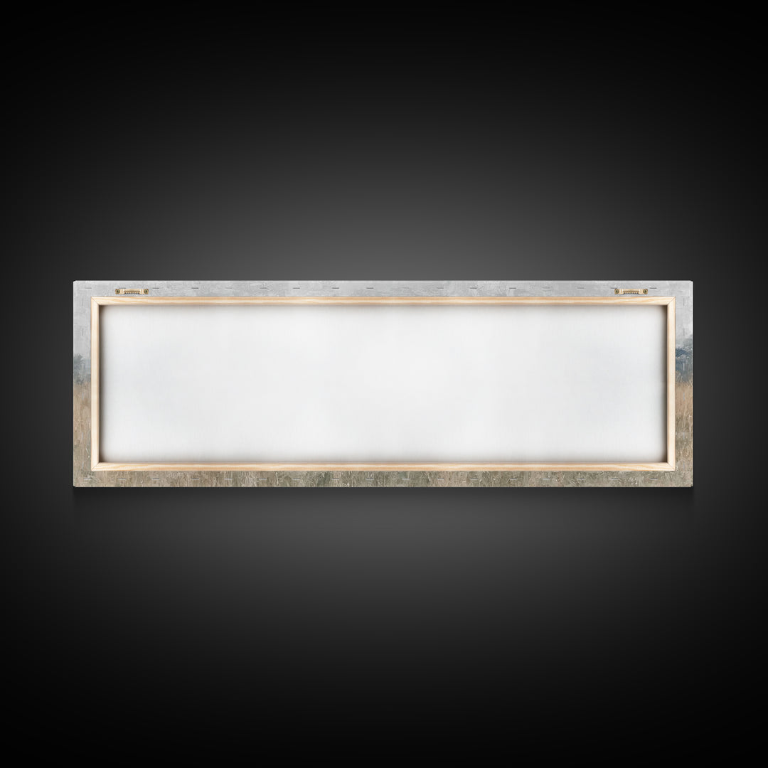 Gentle Shepherd Light | Framed Canvas Print | Panoramic Art | Christian Wall Art | Jesus Painting | Christmas Art