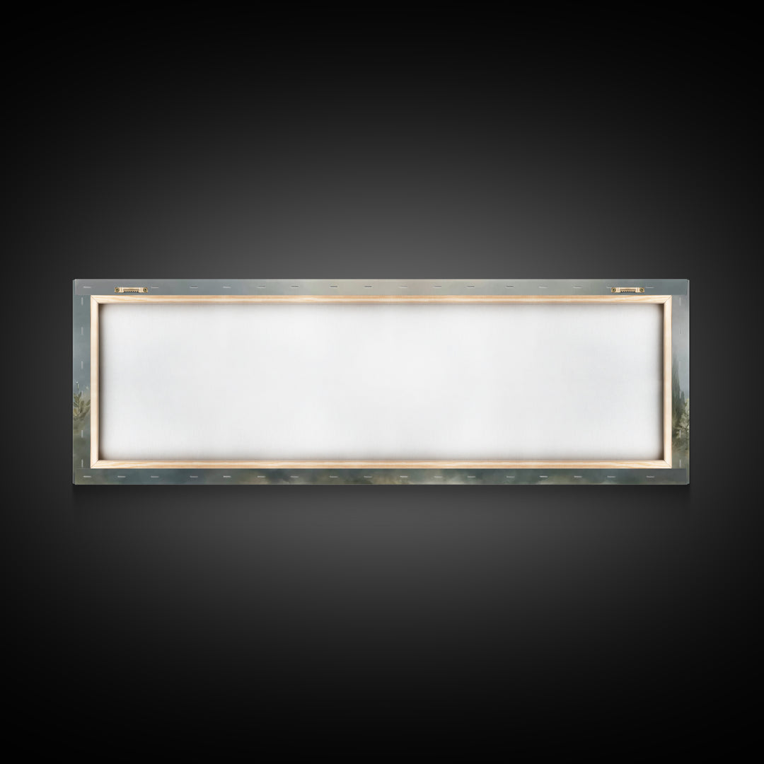 Fields Of Grace | Framed Canvas Print | Panoramic Painting | Christian Art Canvas | Jesus Wall Art | Christmas Art