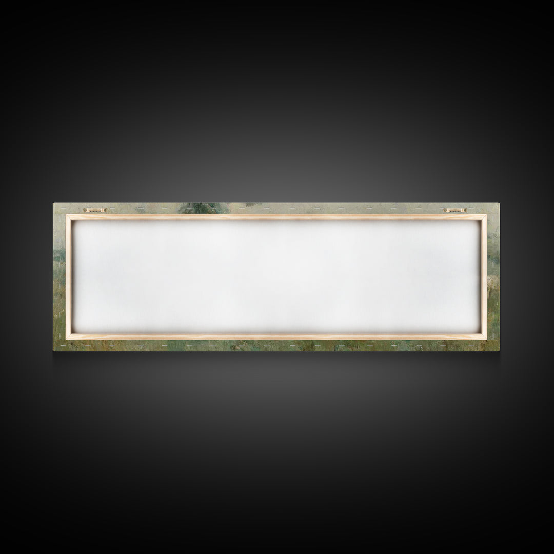 Meadow Of Guidance | Framed Canvas Print | Panoramic Wall Art | Christian Art | Jesus Painting | Christmas Art
