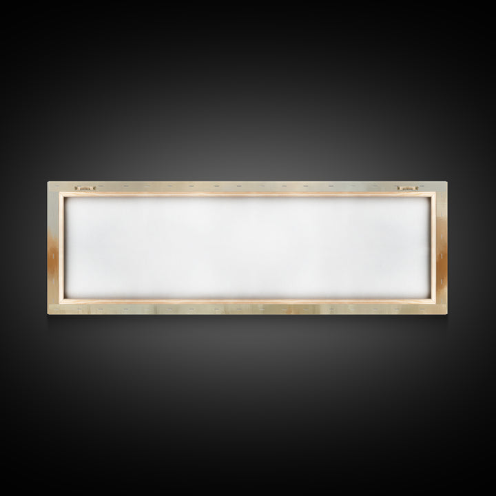 Garden Path Grace – Framed Canvas Print – Panoramic Art – Christian Wall Art – Jesus Painting – Christian Art Canvas