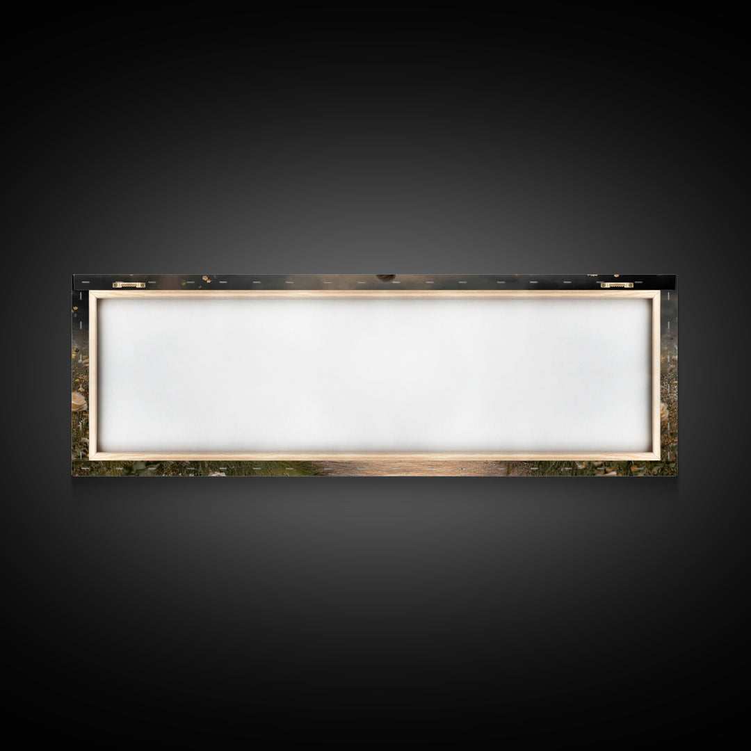 Gentle Path Blessing | Framed Canvas Print | Panoramic Painting | Christian Wall Art | Jesus Art Print | Christian Art Canvas