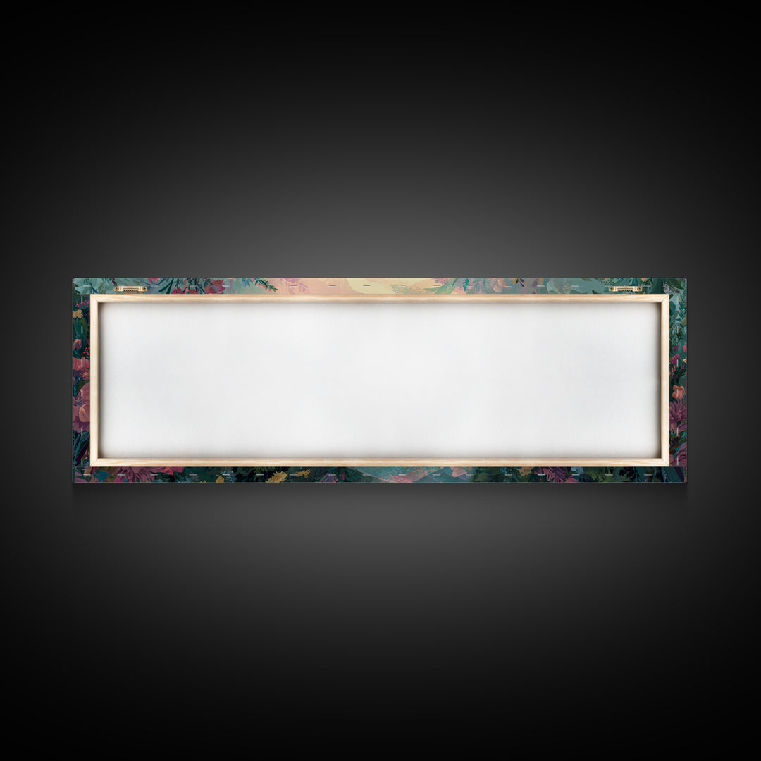 Garden Of Promise – Framed Canvas Print – Panoramic Art – Christian Painting – Jesus Art Print – Christian Wall Art