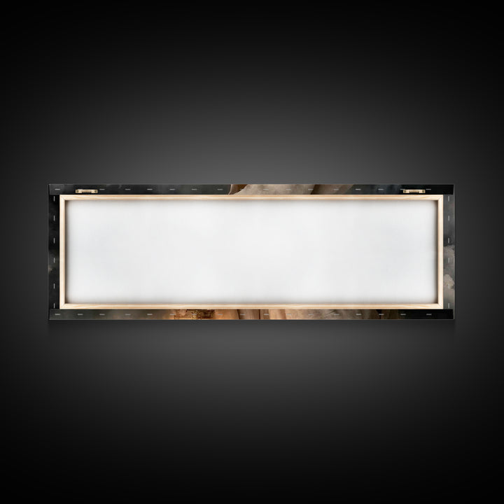 Sacred Lantern Light – Framed Canvas Print – Christian Wall Art – Panoramic Painting – Jesus Painting – Christian Art Canvas – Christian De