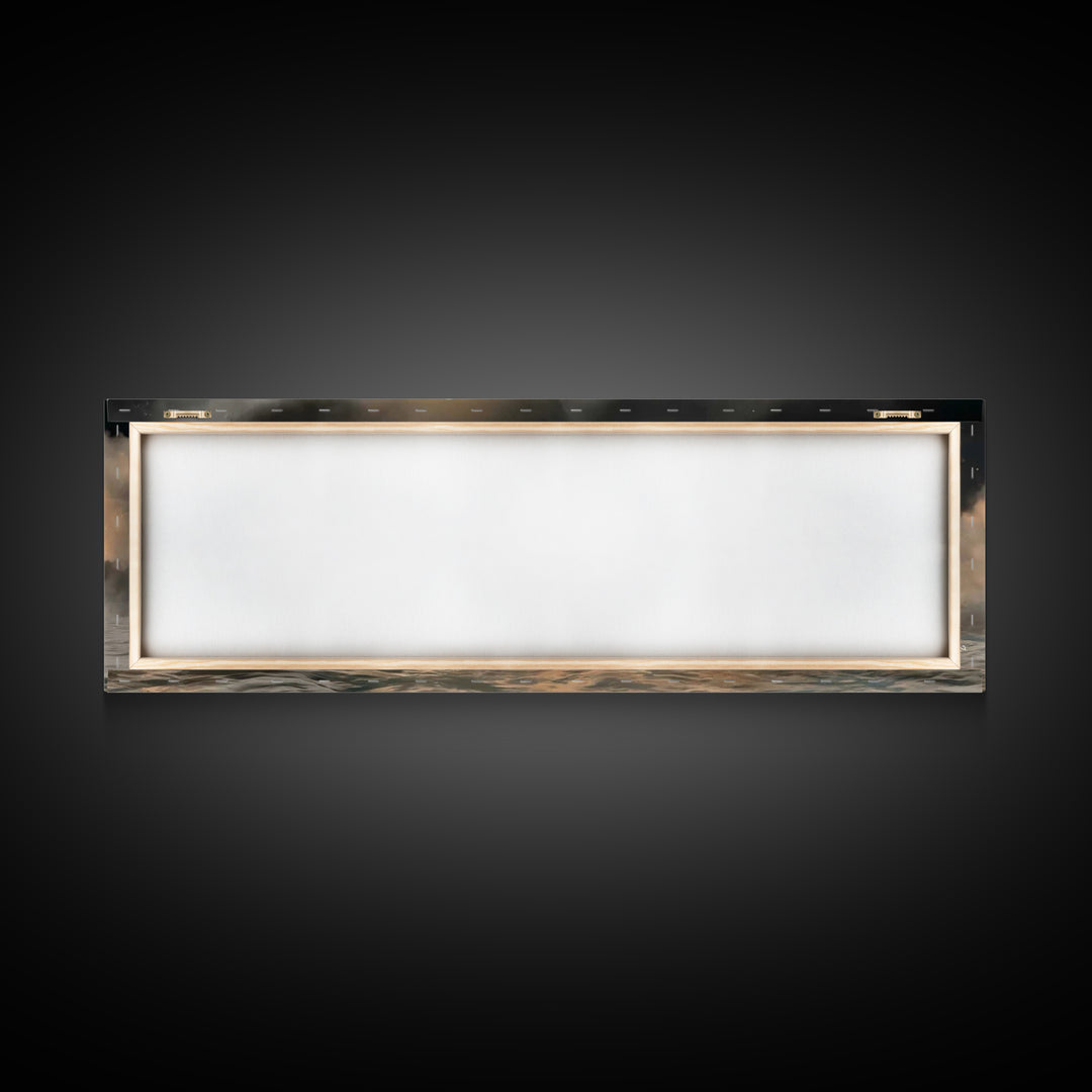 Light Of Salvation | Framed Canvas Print | Panoramic Painting | Christian Art Canvas | Christian Wall Art | Jesus Painting | Christian Chri