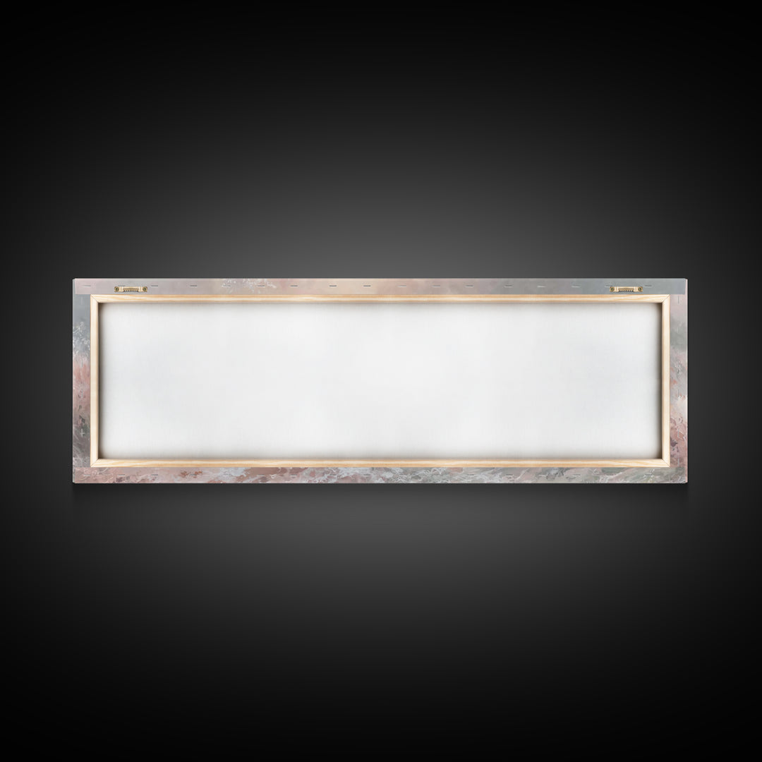 Stormborne Grace – Framed Canvas Print – Panoramic Frame – Christian Wall Art – Jesus Painting – Christian Art Canvas – Christian Decor – C