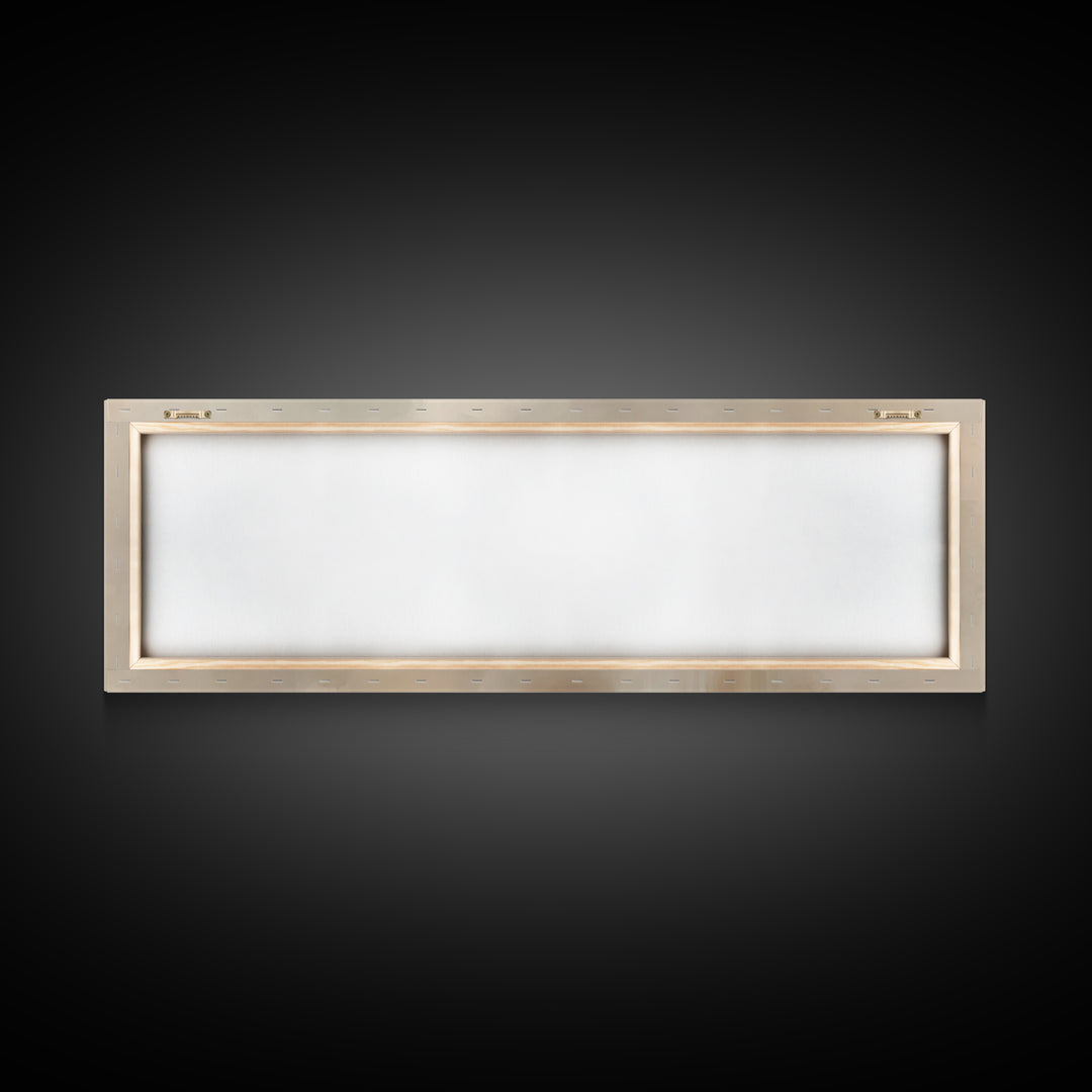 Misty Dawn Prayer, Framed Canvas Print, Christian Art Canvas, Christian Wall Art, Panoramic Print, Christian Painting, Christmas Art