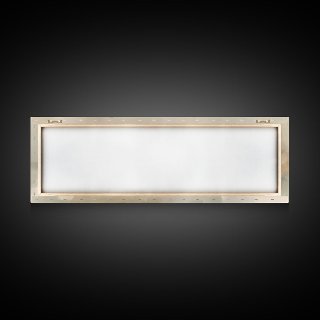 The Quiet Crossing – Framed Canvas Print – Panoramic Painting – Christian Art Canvas – Jesus Painting – Christian Wall Art – Christian Deco