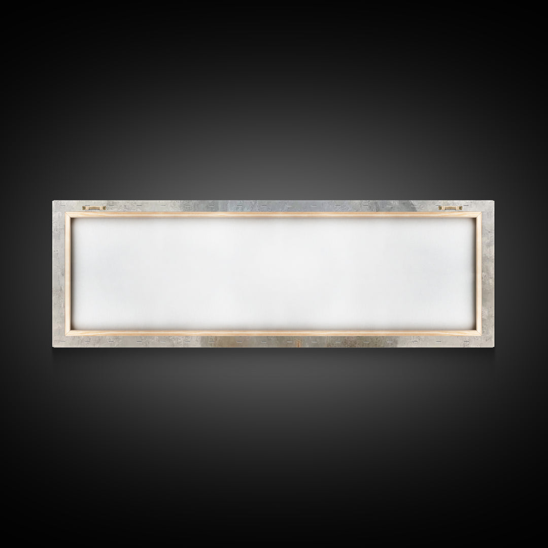 Gentle Spirit Light – Framed Canvas Print – Christian Wall Art – Christian Art – Panoramic Frame – Christian Painting – Christmas Art