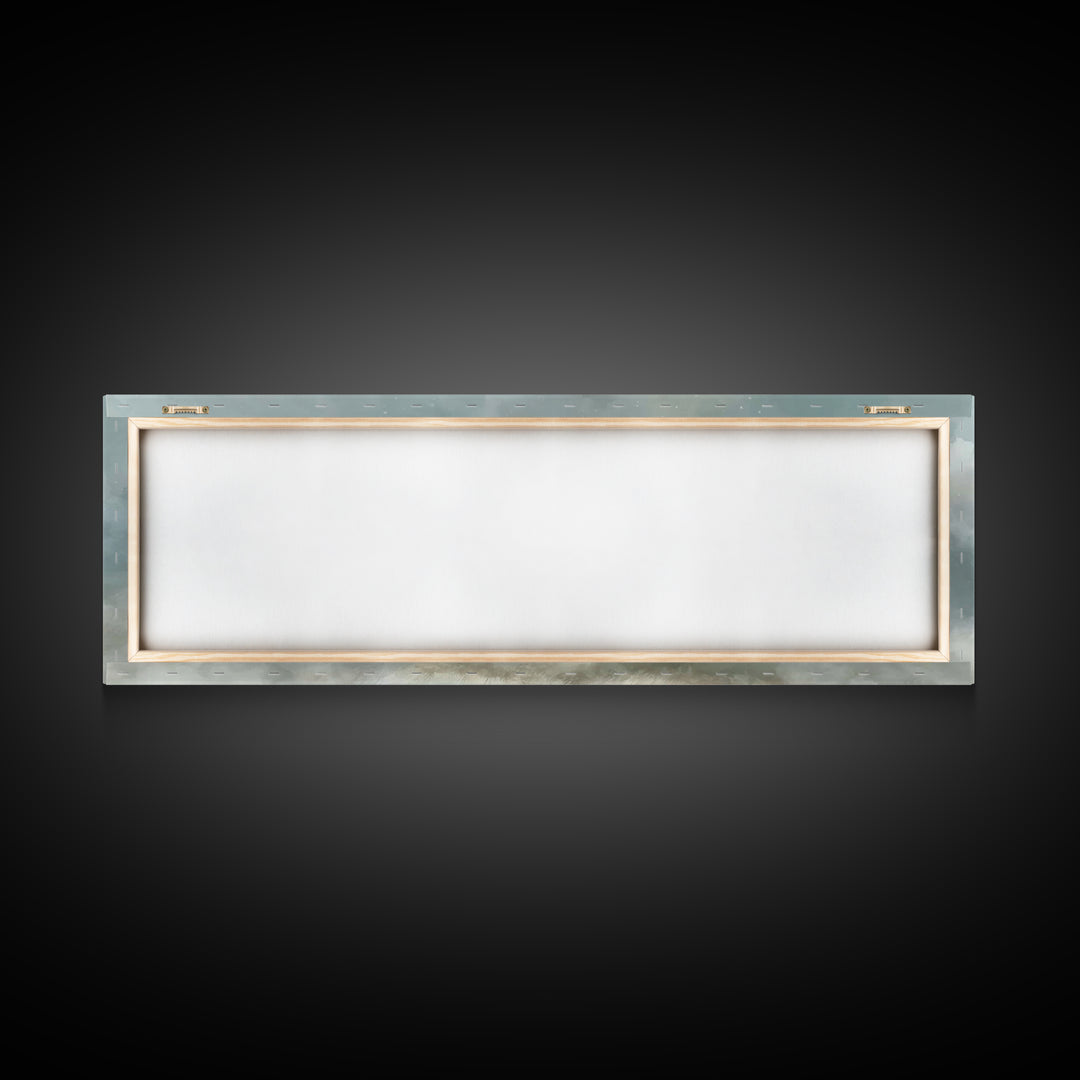 Burden Of Love | Framed Canvas Print | Christian Art Work | Jesus Painting | Panoramic Painting | Large Christian Art | Christian Decor