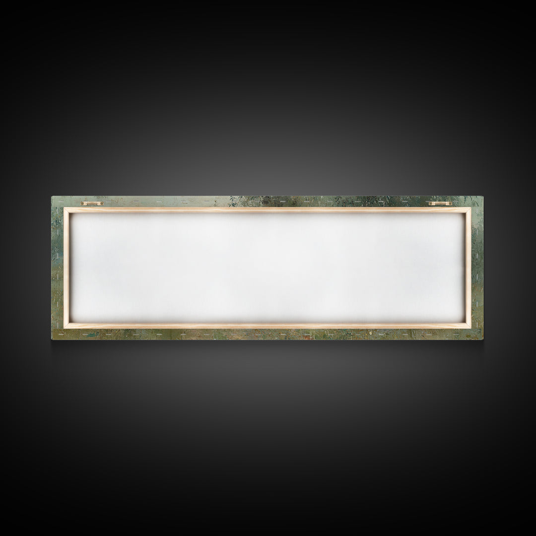Quiet Steps Home – Framed Canvas Print – Christian Art Canvas – Jesus Painting – Panoramic Frame – Christian Wall Art – Christian Gift