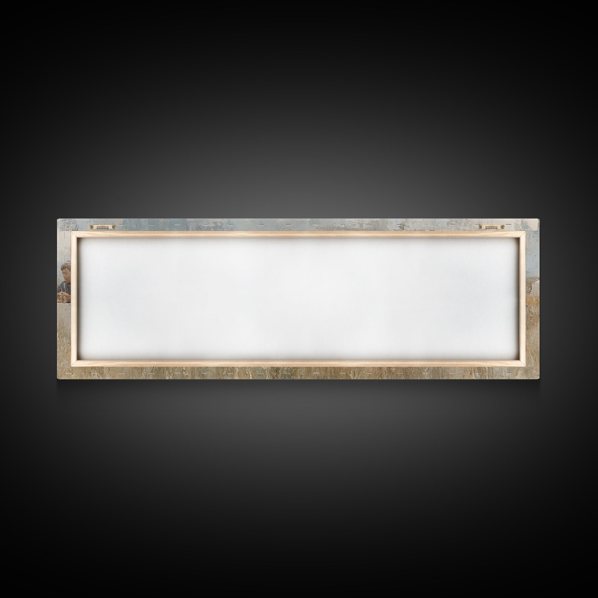 Table Of Grace | Framed Canvas Print | Christian Wall Art | Jesus Painting | Panoramic Painting | Christian Art Canvas | Christian Decor