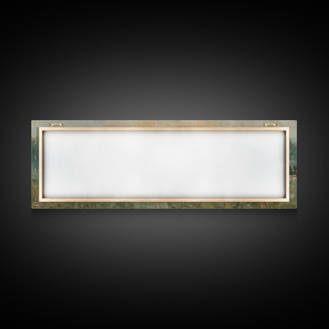 Crowd Of Hope – Framed Canvas Print – Christian Wall Art – Panoramic Painting – Christian Art Canvas – Christian Art – Jesus Painting