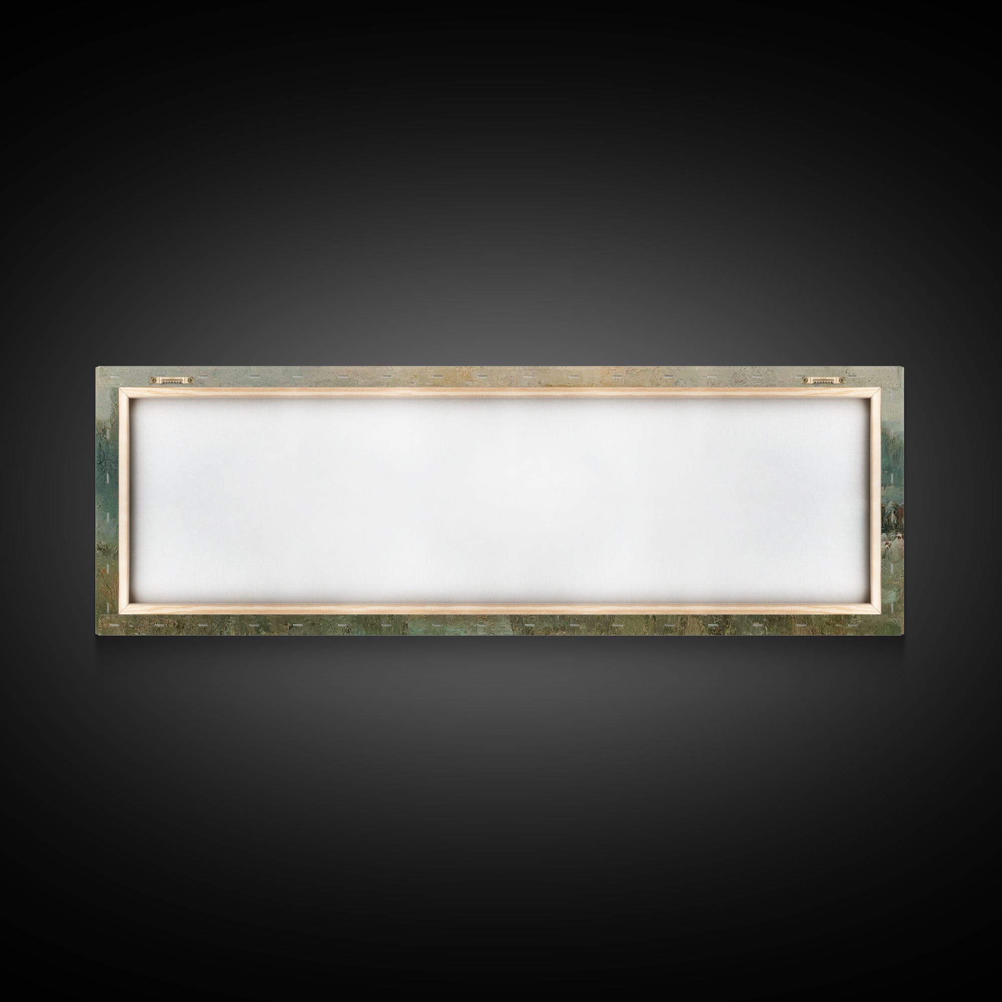 Crowd Of Hope – Framed Canvas Print – Christian Wall Art – Panoramic Painting – Christian Art Canvas – Christian Art – Jesus Painting