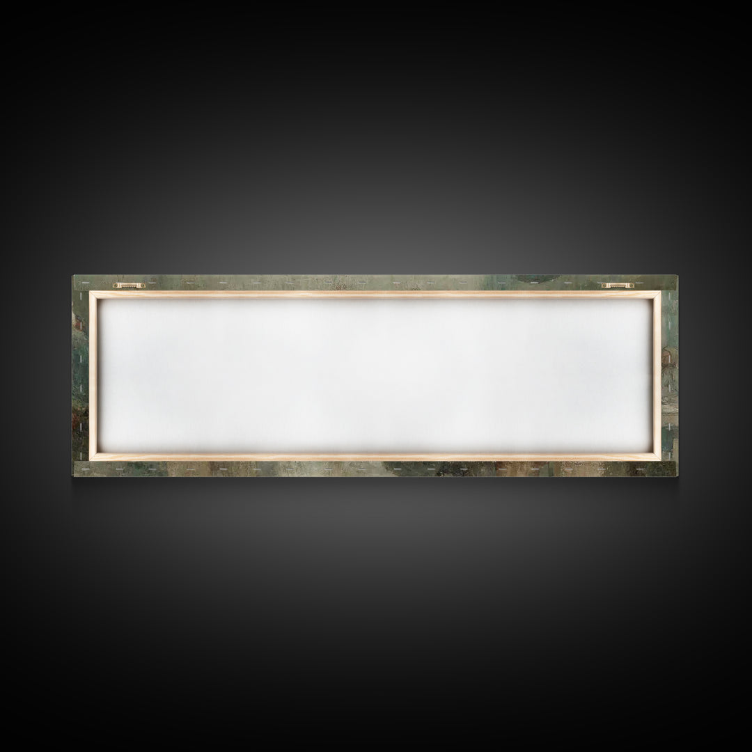 Healing Grace Path, Framed Canvas Print, Christian Art Print, Jesus Painting, Panoramic Art, Christian Wall Art, Christian Decor