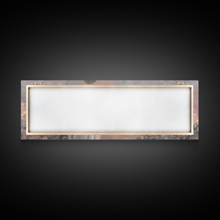 Calming The Night, Framed Canvas Print, Christian Art Work, Jesus Painting Canvas, Panoramic Wall Art, Christian Decoration, Modern Christi