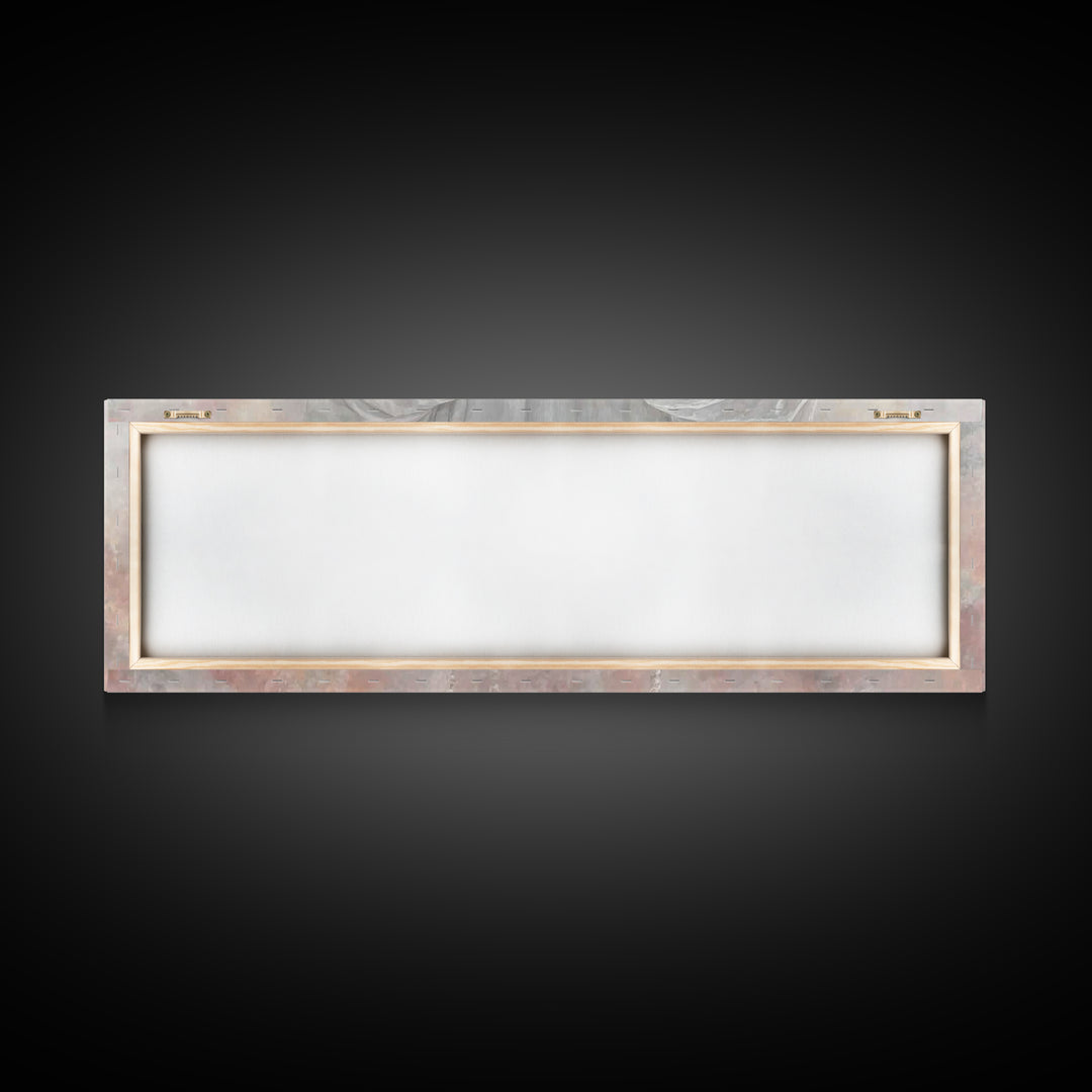 Mercy In Offering | Framed Canvas Print | Christian Wall Art | Christian Art Canvas | Panoramic Wall Art | Jesus Painting | Christmas Art