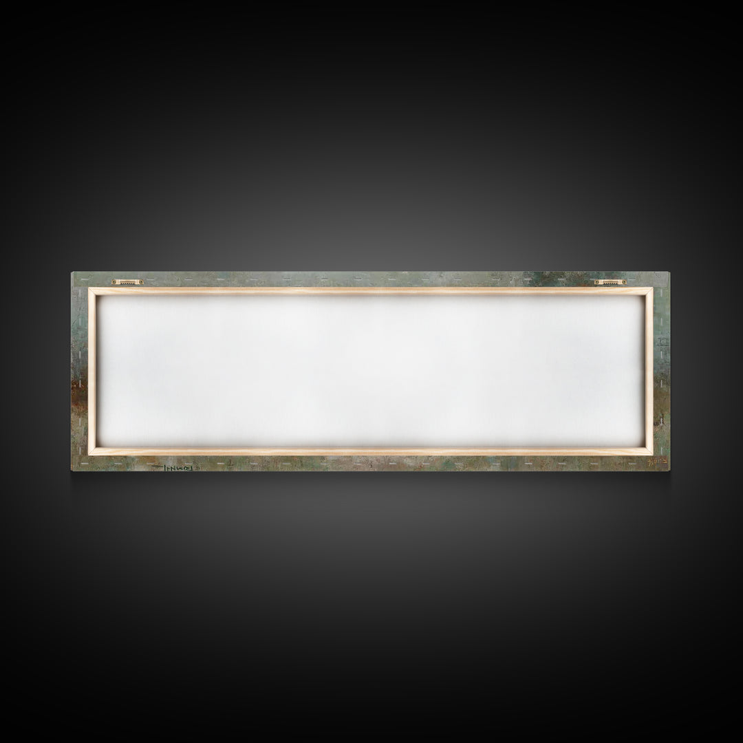 Dawn Of Peace – Framed Canvas Print – Christian Art – Jesus Painting – Panoramic Art – Christian Canvas – Vintage Christian Art