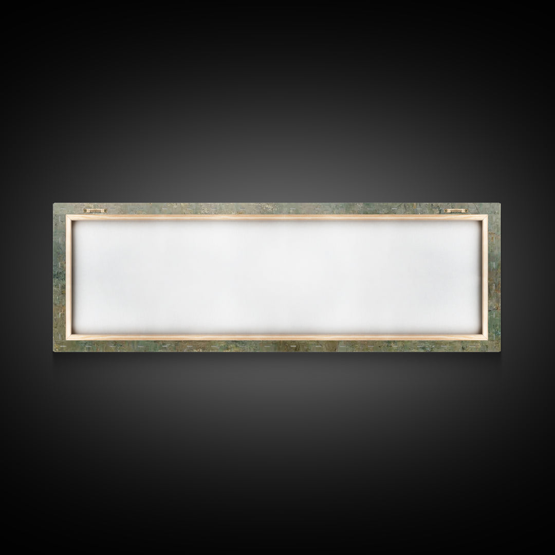 Pasture Of Peace, Framed Canvas Print, Panoramic Art, Christian Wall Art, Jesus Art Canvas, Christian Painting, Christian Decor