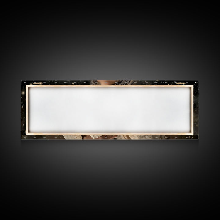 Heavenly Shepherd | Framed Canvas Print | Panoramic Art | Jesus Painting | Christian Art Canvas | Christian Wall Art | Christian Christmas