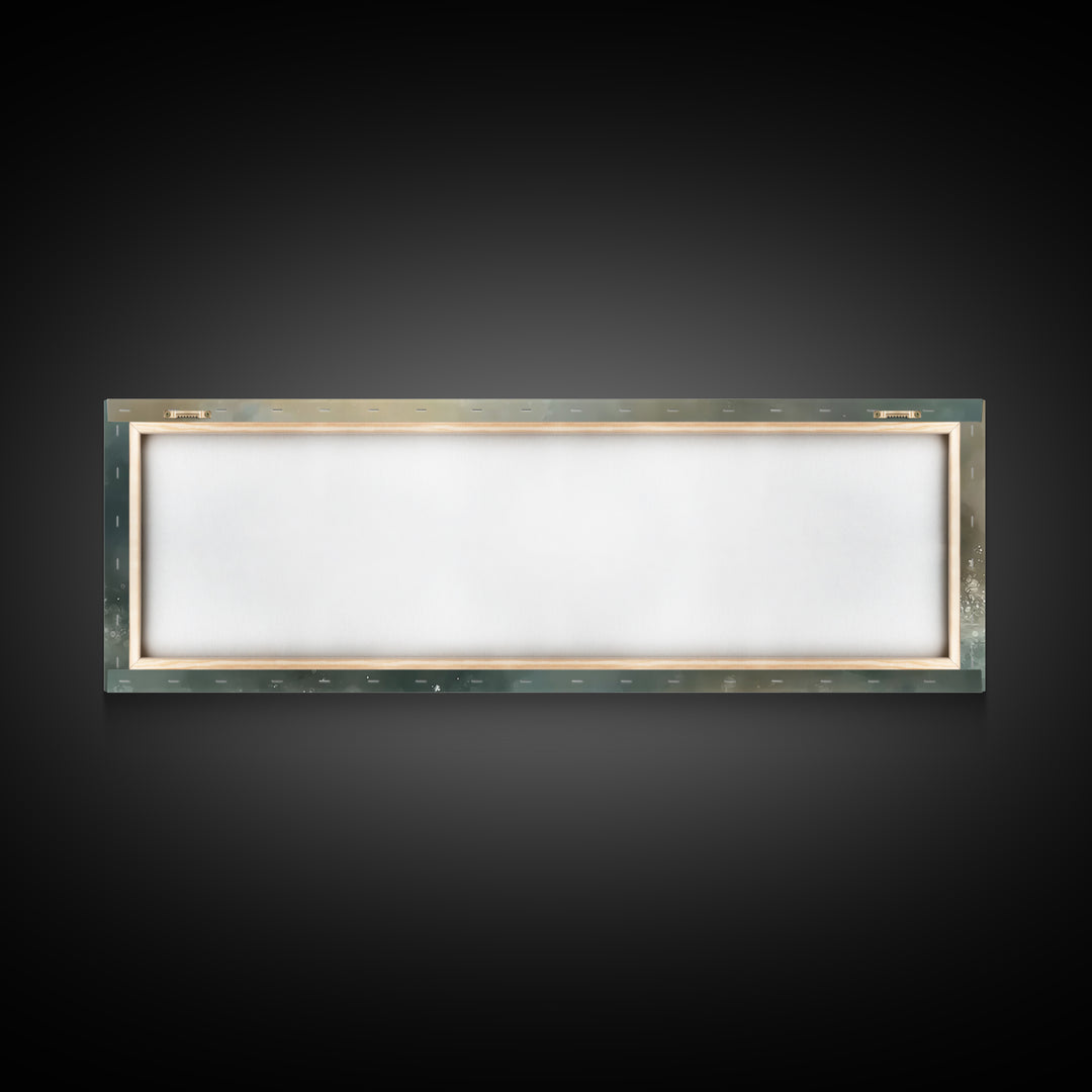 Heavenly Waters – Framed Canvas Print – Christian Wall Art – Jesus Painting – Panoramic Art – Christian Art Canvas – Christian Decor