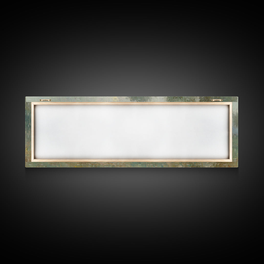 Olive Grove Light – Framed Canvas Print – Jesus Painting – Panoramic Print – Christian Art Canvas – Christian Wall Art – Moody Christian Ar