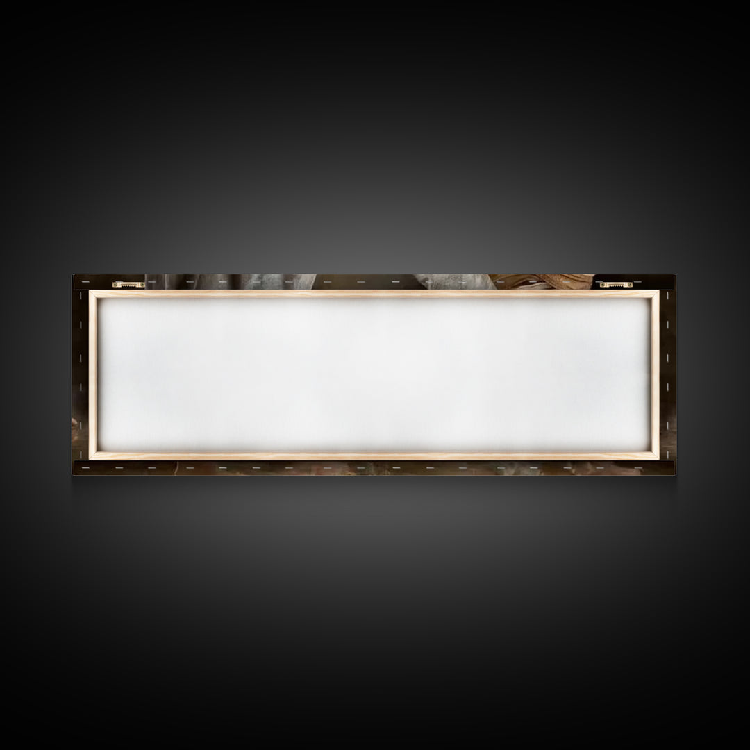 Servant’s Devotion | Framed Canvas Print | Christian Art Canvas | Christian Wall Art | Panoramic Art | Christian Painting | Jesus Painting
