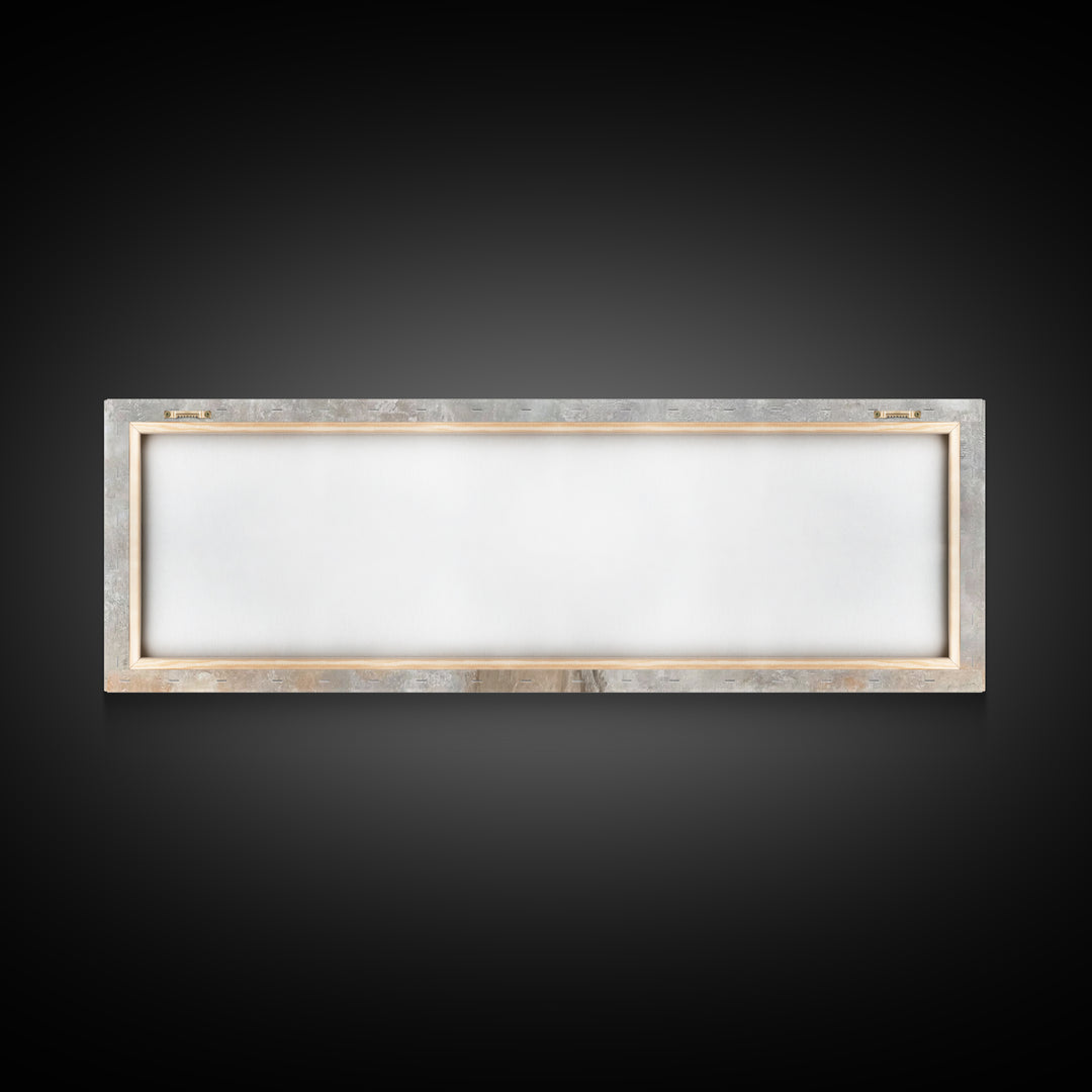 Lamb Of Comfort – Framed Canvas Print – Panoramic Wall Art – Jesus Christmas Art – Christian Art Print – Christmas Canvas Wall Art – Christ