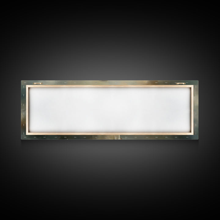 Heaven’s Gentle Care, Framed Canvas Print, Panoramic Painting, Jesus Canvas Art, Christian Wall Art, Christmas Art Prints, Subtle Christian