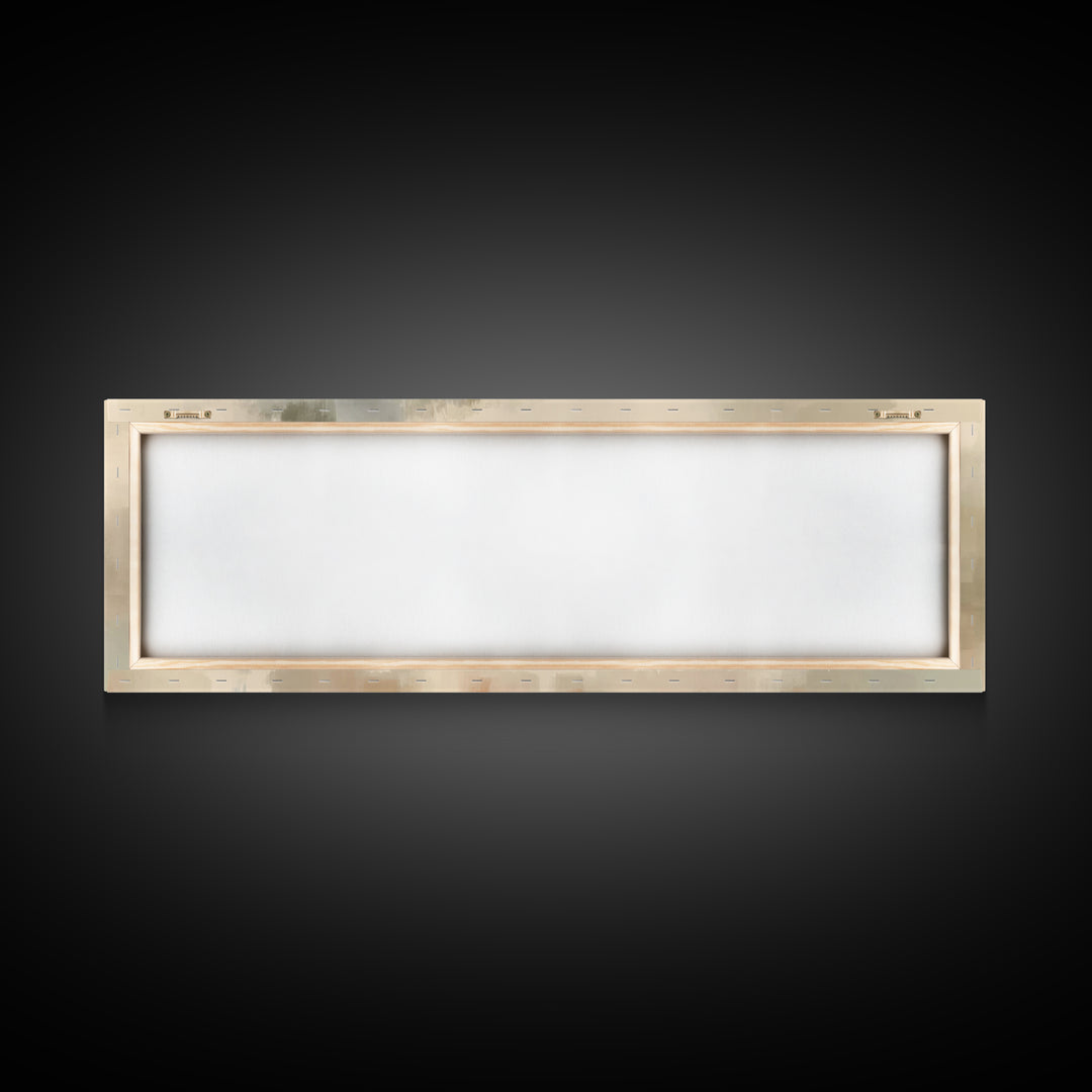 Evening Of Devotion – Framed Canvas Print – Panoramic Art – Christian Wall Art – Jesus Art Print – Christian Christmas Art – Large Christia