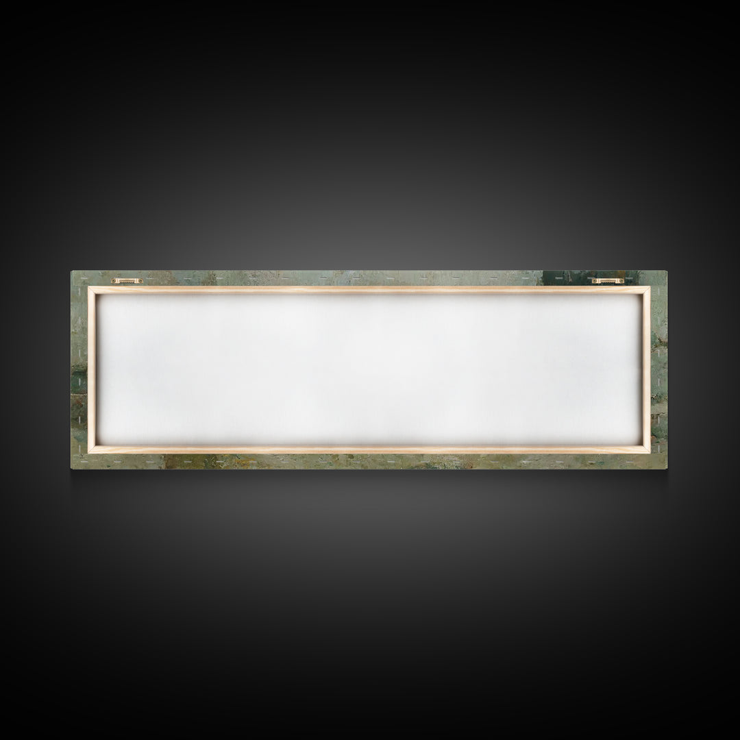 Quiet Acts Of Mercy – Framed Canvas Print – Christian Art – Christian Wall Art – Panoramic Frame – Christian Painting – Jesus Art Print