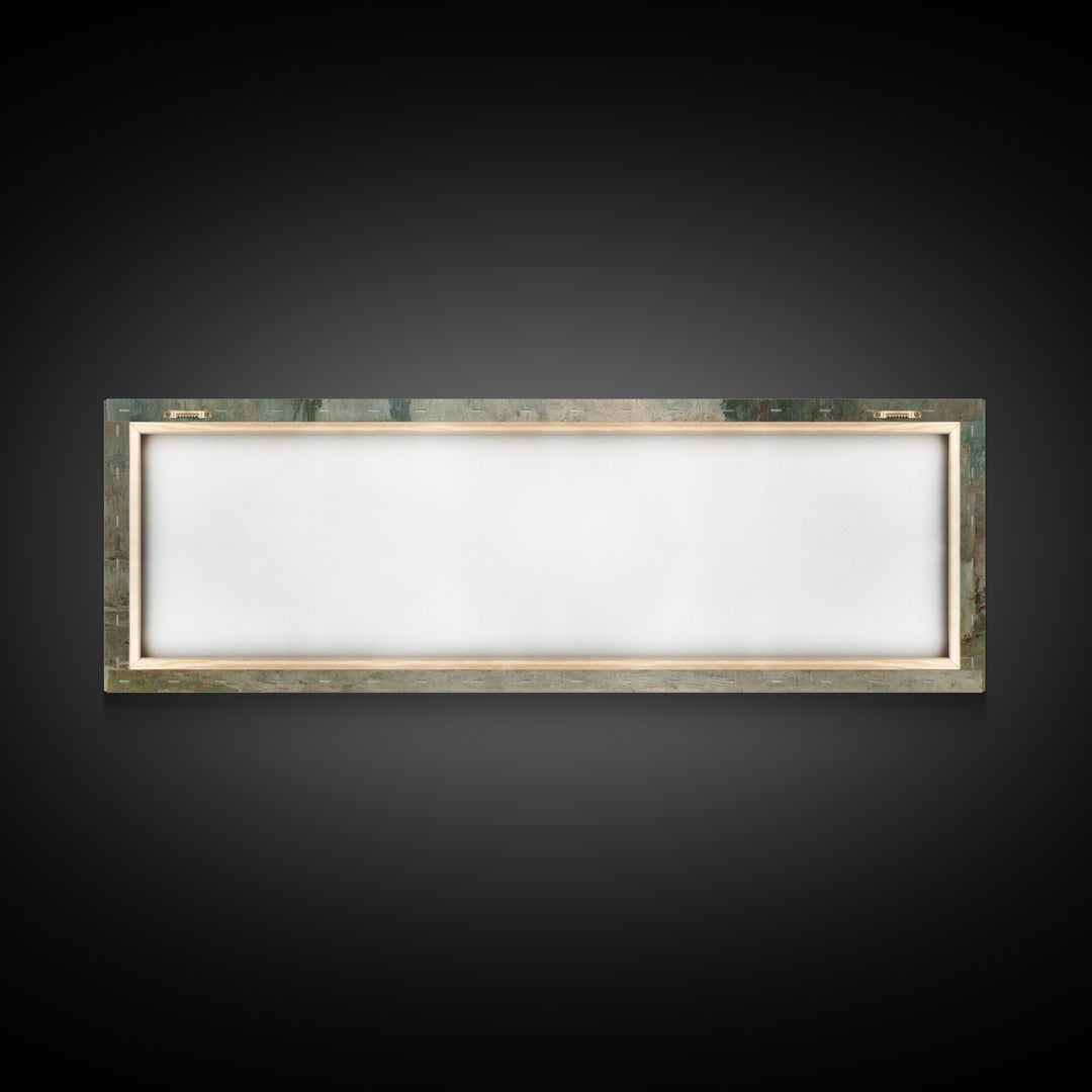 Silent Tombstone Glow, Framed Canvas Print, Panoramic Frame, Christian Art Canvas, Christian Painting, Jesus Wall Art, Christian Christmas