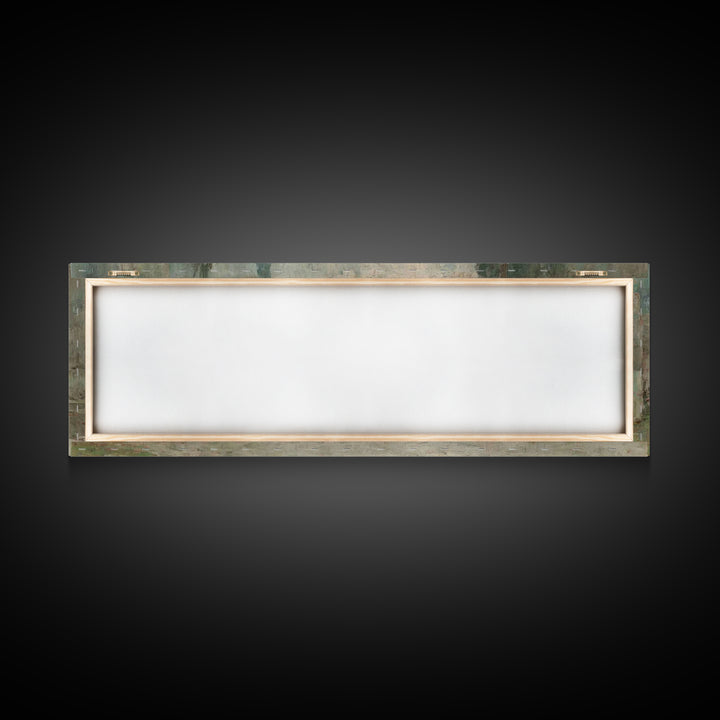 Silent Tombstone Glow, Framed Canvas Print, Panoramic Frame, Christian Art Canvas, Christian Painting, Jesus Wall Art, Christian Christmas