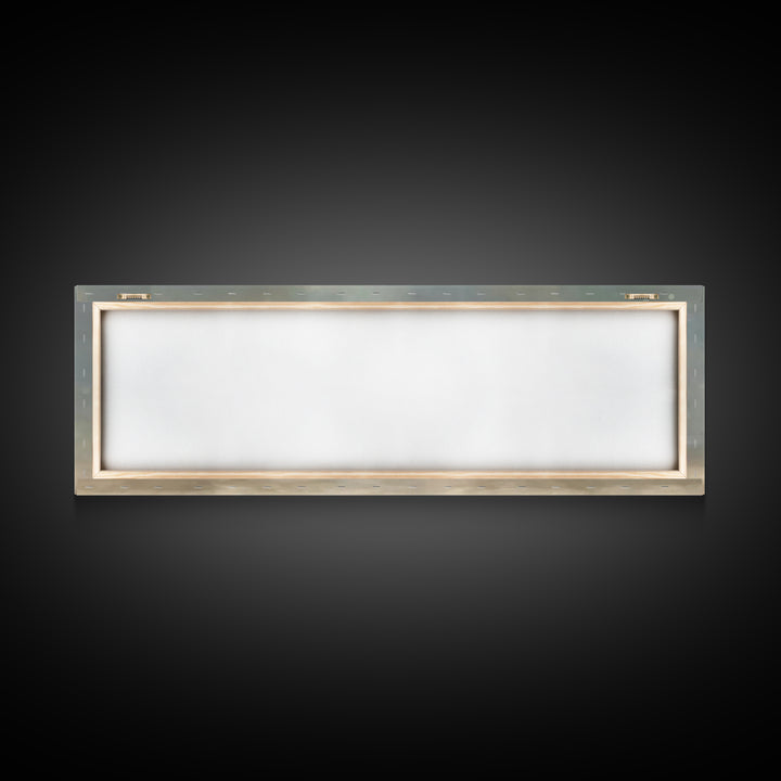Morning At The Well, Framed Canvas Print, Christian Wall Art, Panoramic Art, Jesus Painting, Christian Decor, Christian Art Print
