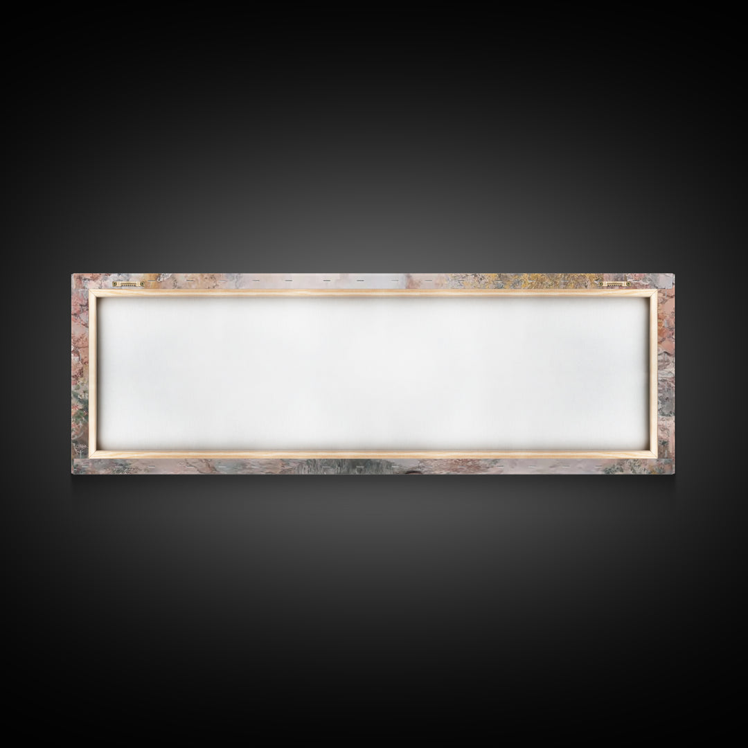 Gentle Well Light – Framed Canvas Print – Christian Art Print – Jesus Painting – Panoramic Frame – Christian Wall Art – Christian Decor
