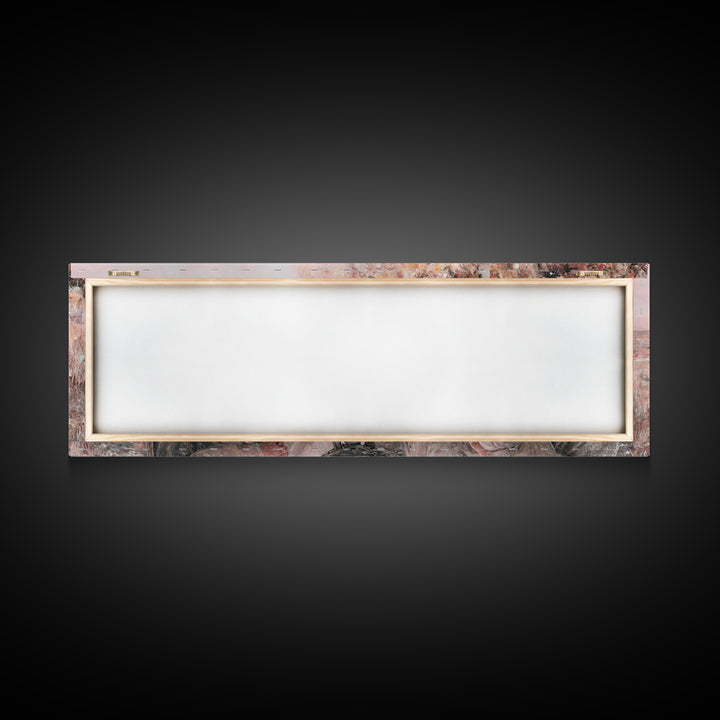 Humble Gathering Grace – Framed Canvas Print – Jesus Painting – Christian Art Canvas – Panoramic Art – Christian Decor – Christian Wall Art
