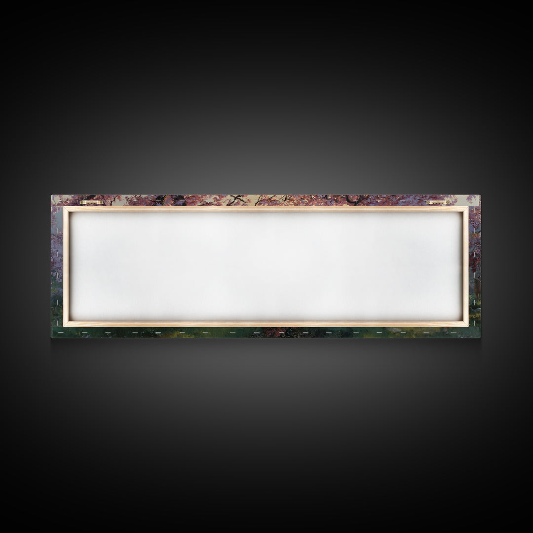 Shepherd Blossom Light, Framed Canvas Print, Panoramic Wall Art, Christian Art Canvas, Jesus Painting, Christian Art, Christian Gift