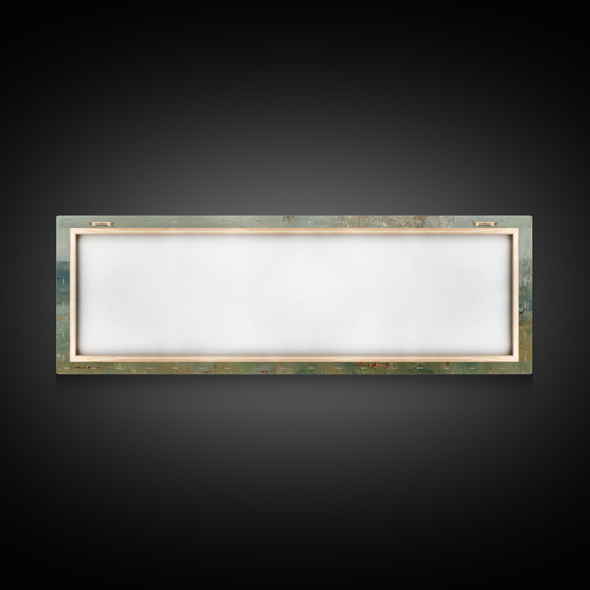 Spring Pasture Peace – Framed Canvas Print – Christian Wall Art – Panoramic Art – Christian Art Canvas – Jesus Painting – Christian Decor