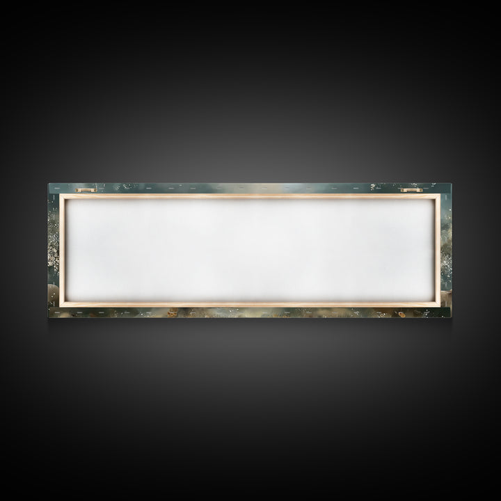 Heavenly Pasture Bloom – Framed Canvas Print – Panoramic Art – Christian Wall Art – Christian Art Canvas – Jesus Painting – Christian Gift