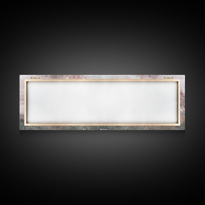 Sunrise Shepherd Calm | Framed Canvas Print | Panoramic Wall Art | Christian Art Canvas | Jesus Painting | Christian Art | Christian Gift