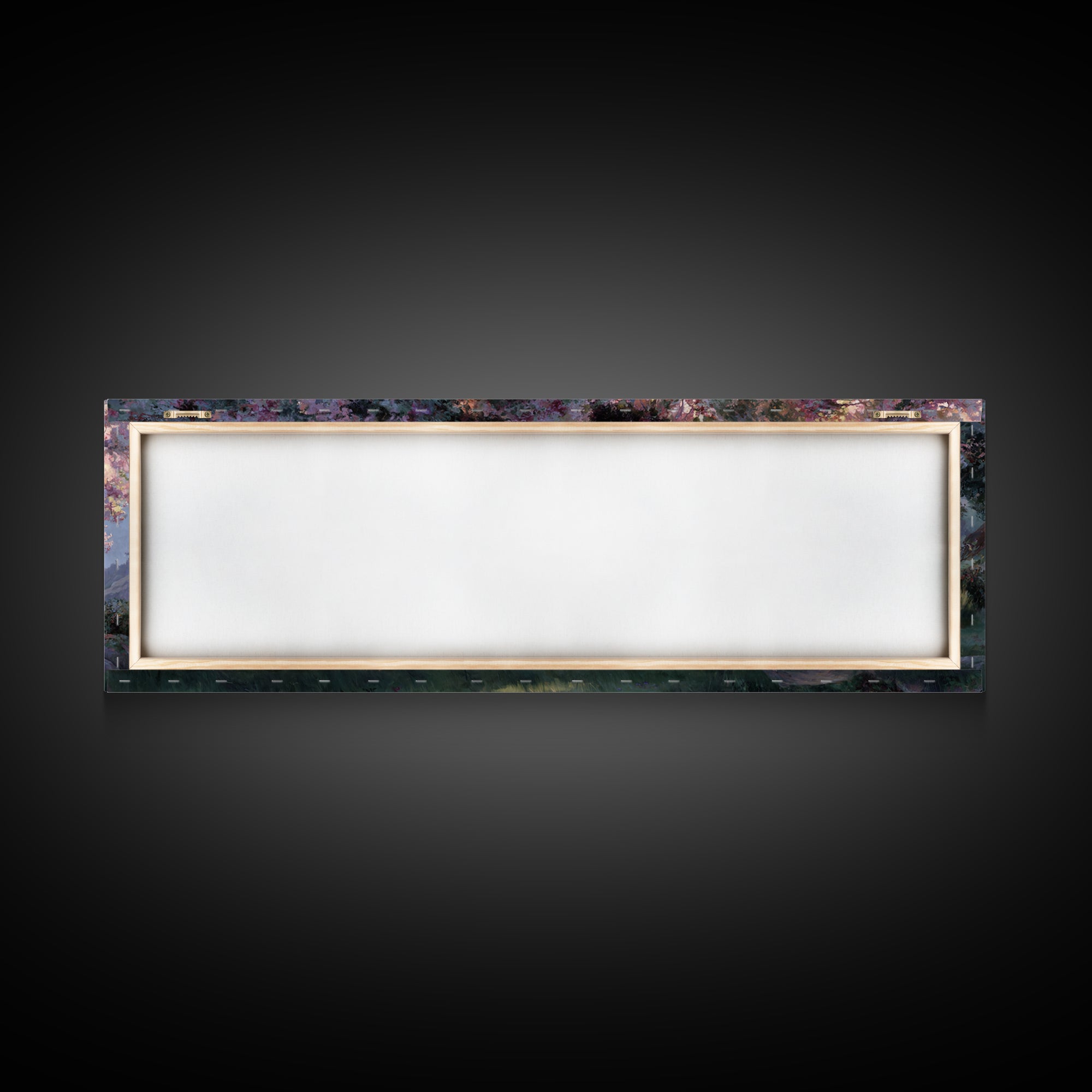 Garden Of The Shepherd, Framed Canvas Print, Panoramic Art, Christian Wall Art, Christian Art Canvas, Jesus Painting, Christian Gift