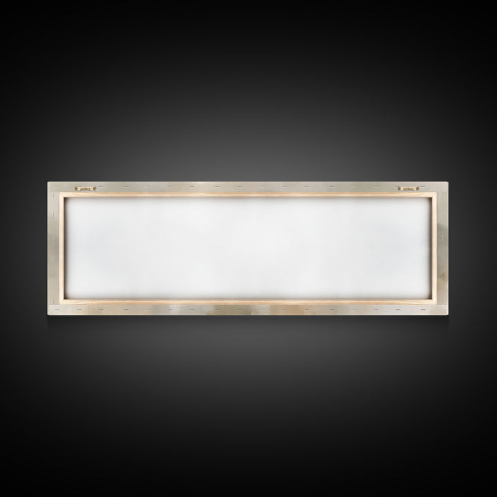 Gathered In Faith, Framed Canvas Print, Christian Wall Art, Jesus Painting, Panoramic Painting, Christian Art Canvas, Christian Art Print,