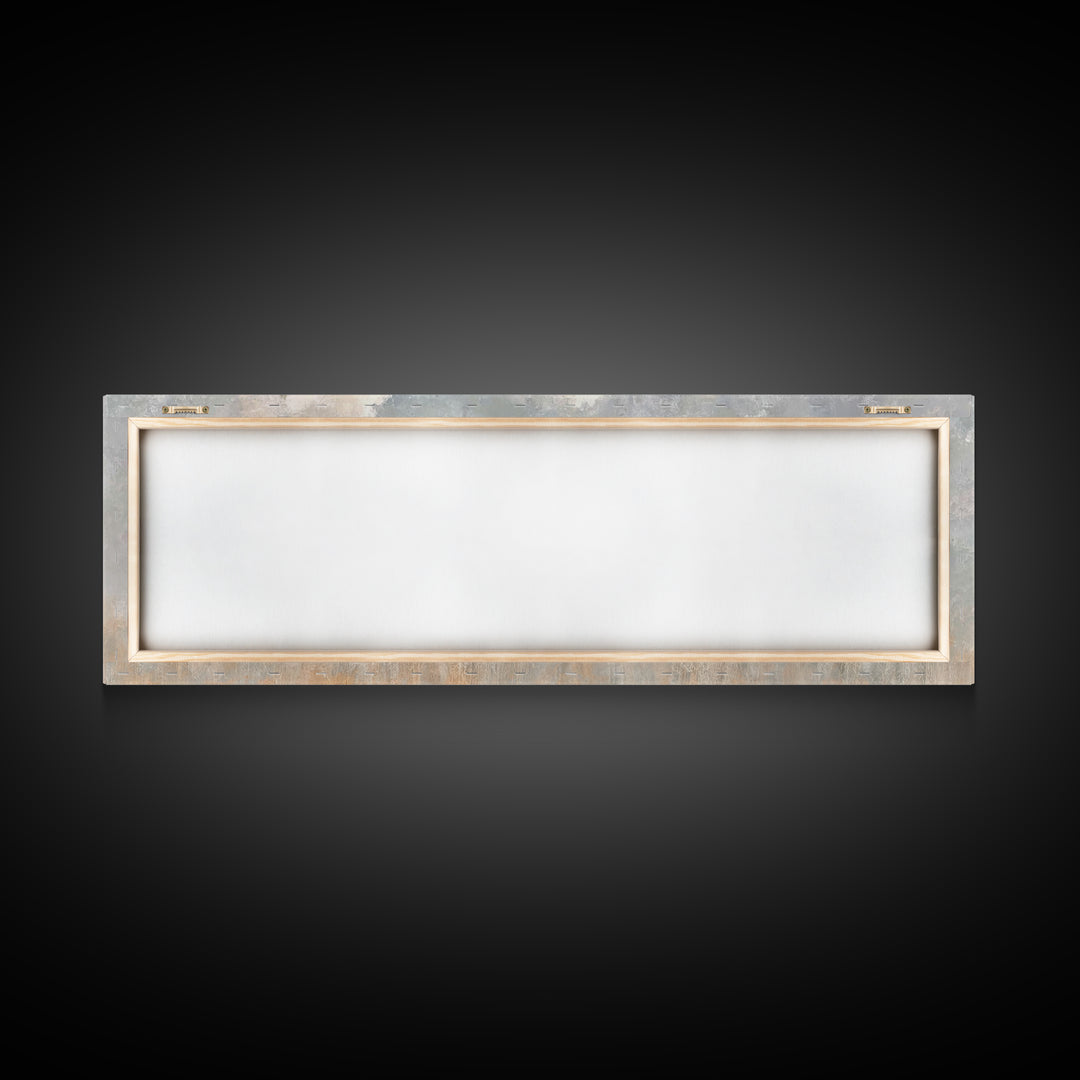 Cloudside Teaching – Framed Canvas Print – Christian Wall Art – Panoramic Art – Christian Art Canvas – Jesus Painting – Large Christian Pai