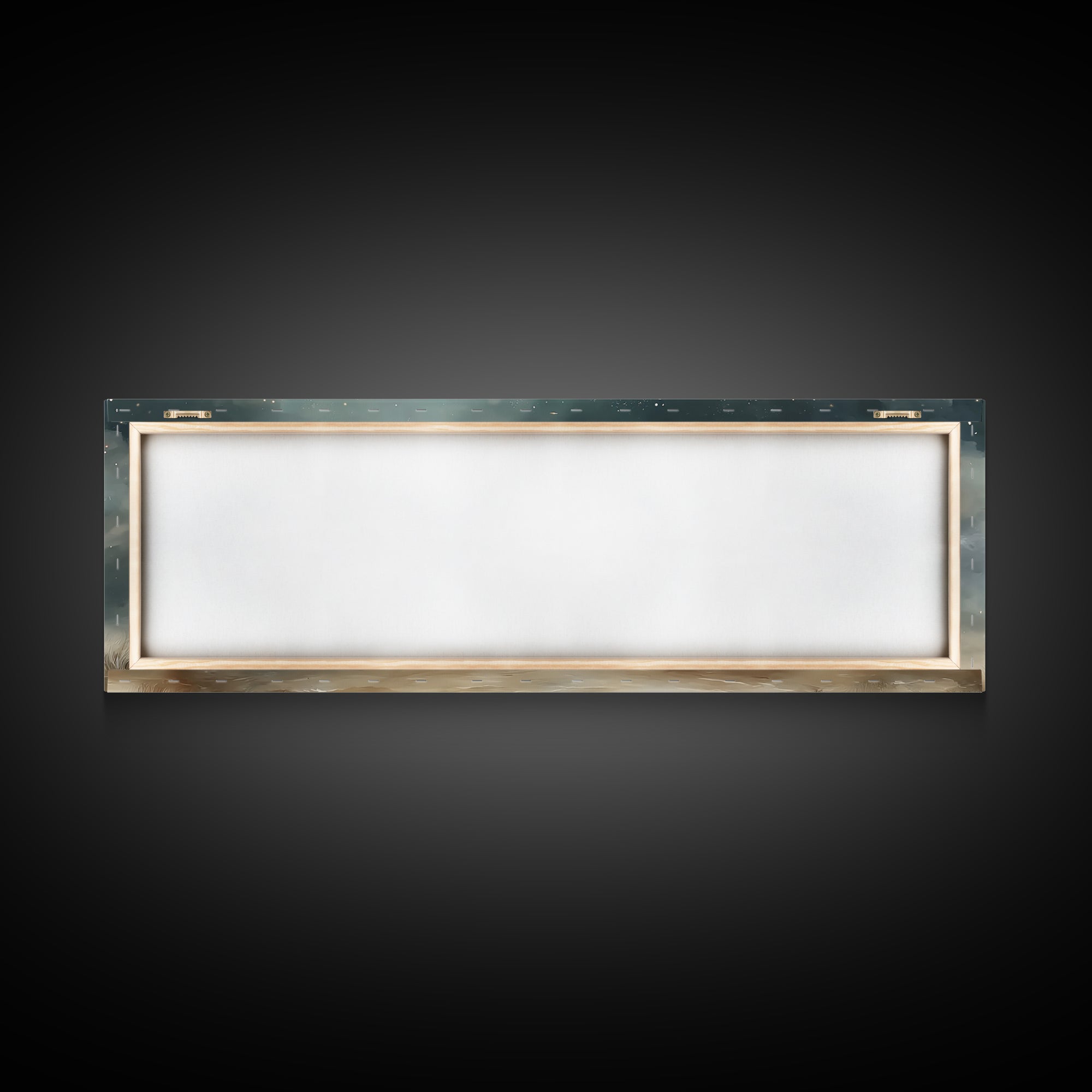 Radiant Night Promise – Framed Canvas Print – Christian Wall Art – Panoramic Print – Jesus Art Print – Christmas Art – Christian Painting